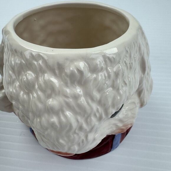 Vintage Dalton Bunny Cookie Jar Ceramic Rabbit in Hat Bow Farmhouse Easter Decor - Picture 10 of 13